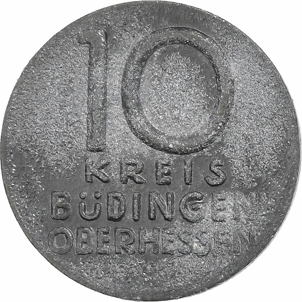 Germania, Stadt Budingen, 10 Pfennig, MB+, Zinco