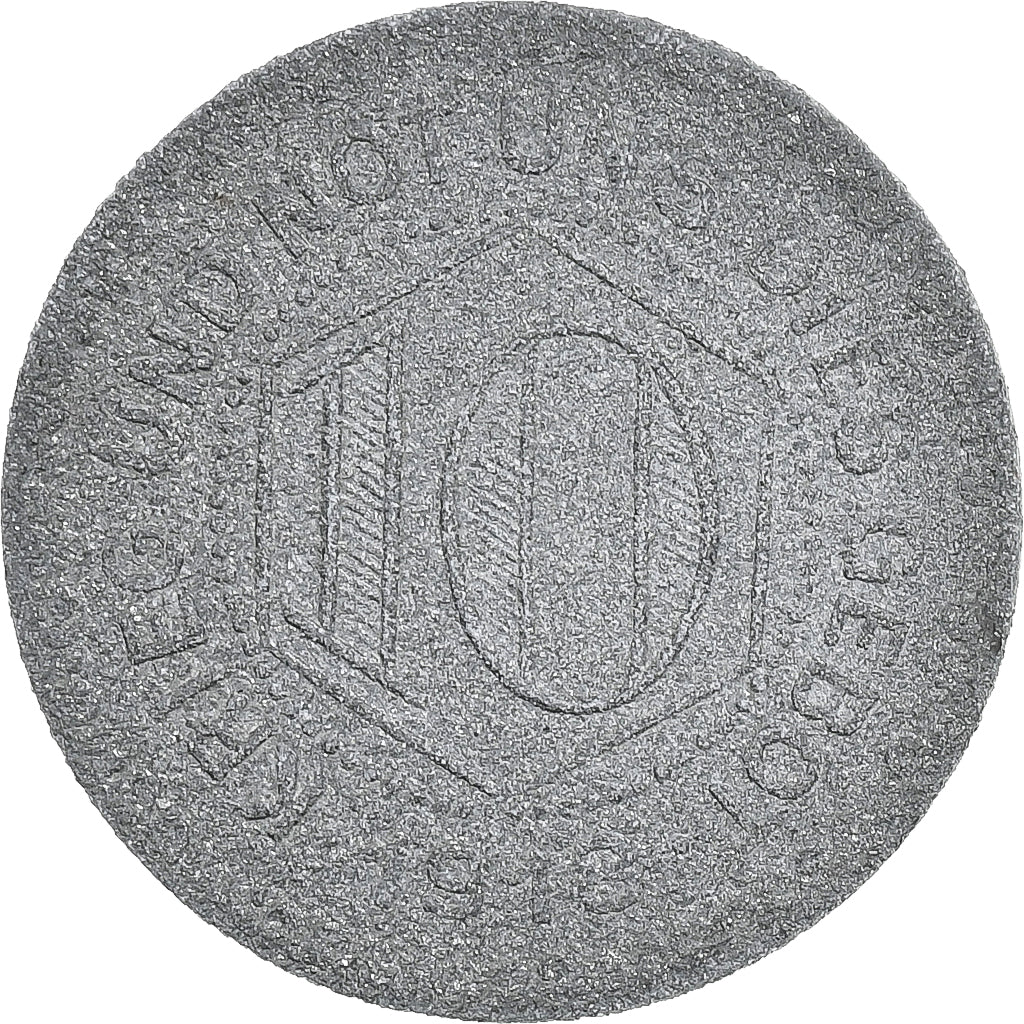 Duitsland, Stadt Calw, 10 Pfennig, 1918, FR, Zinc
