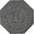 Allemagne, Stadt Mainz, 10 Pfennig, 1917, TTB+, Zinc