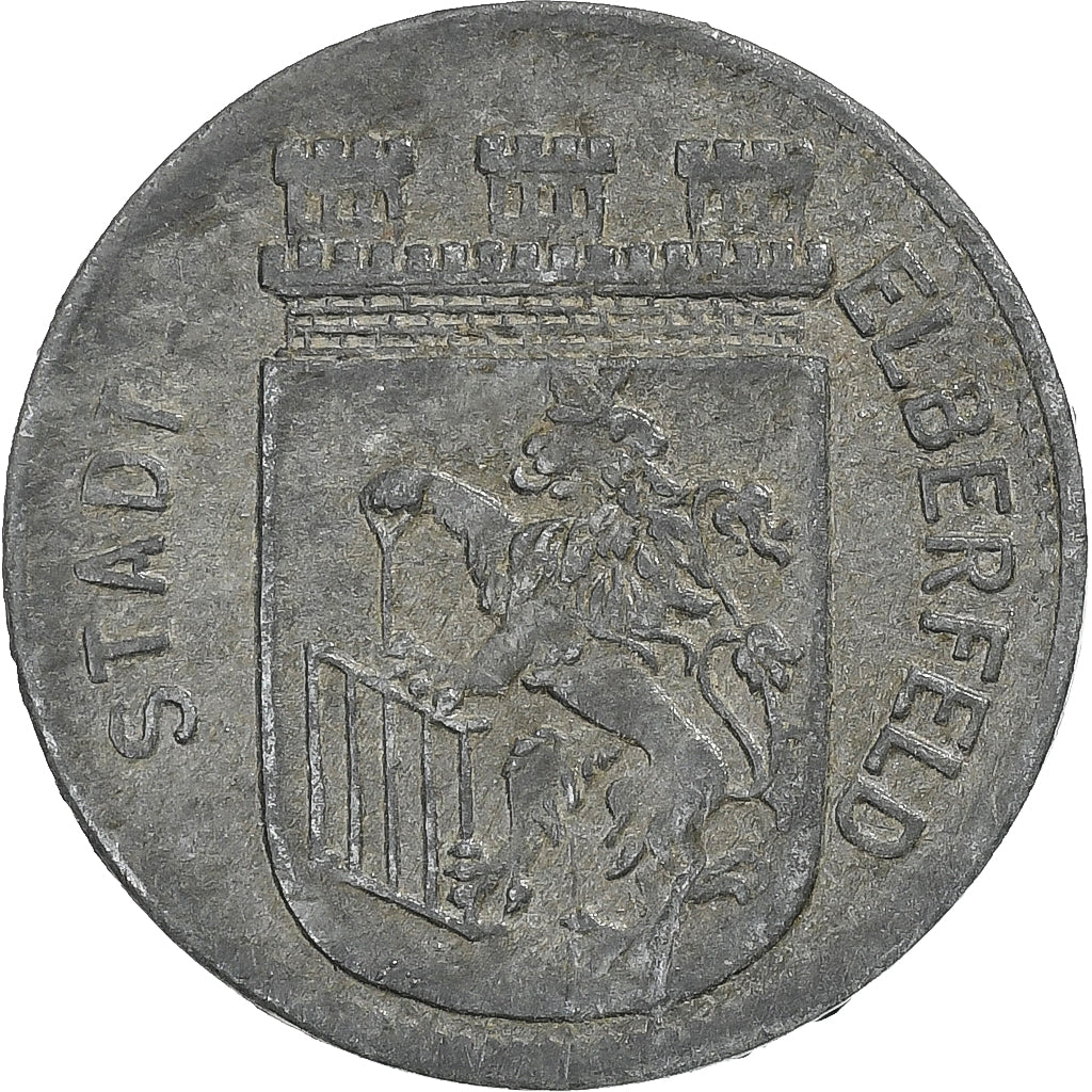 Alemania, Stadt Elberfeld, 10 Pfennig, 1917, MBC+, Cinc