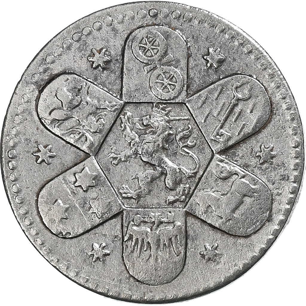 Niemcy, Stadt Heppenheim, 5 Pfennig, 1918, AU(50-53), Żelazo