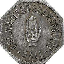 Deutschland, Stadt Hall, 10 Pfennig, 1918, VZ, Iron