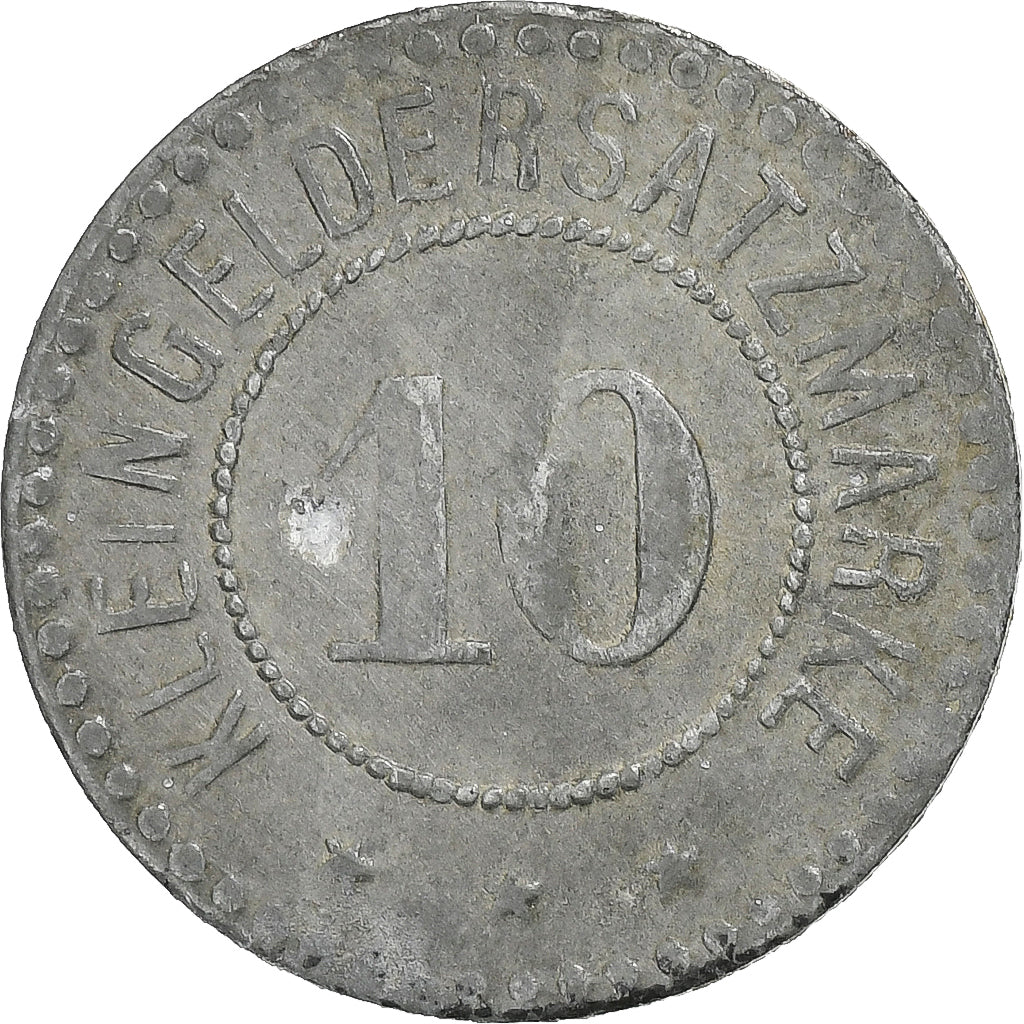 Alemania, Stadt Giessen, 10 Pfennig, 1918, BC+, Cinc