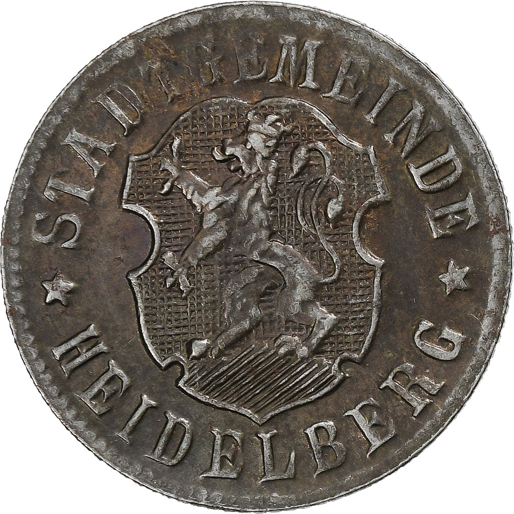 Alemanha, Stadt Heidelberg, 50 Pfennig, Undated (1919-1920), AU(50-53), Ferro