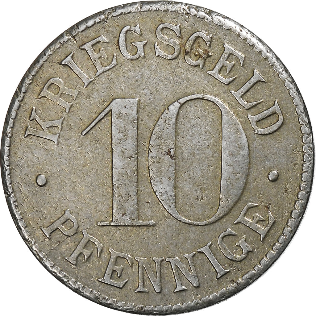 Germany, Stadt Heidelberg, 10 Pfennig, Undated (1919-1920), AU(50-53), Iron