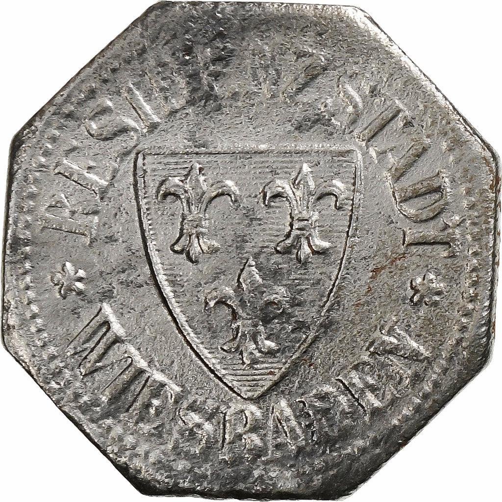 Germany, Stadt Wiesbaden, 10 Pfennig, 1917, EF(40-45), Iron