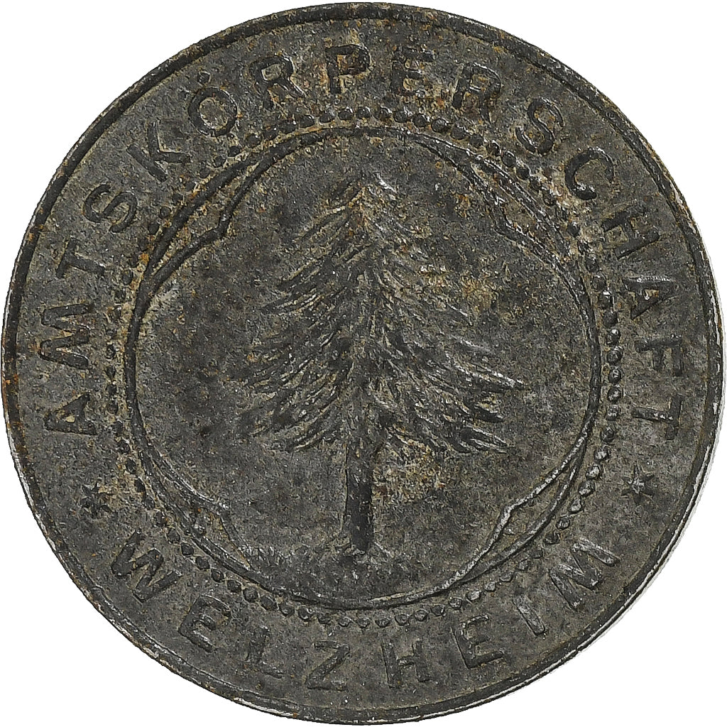 Germany, Stadt Welzheim, 10 Pfennig, 1918, EF(40-45), Zinc