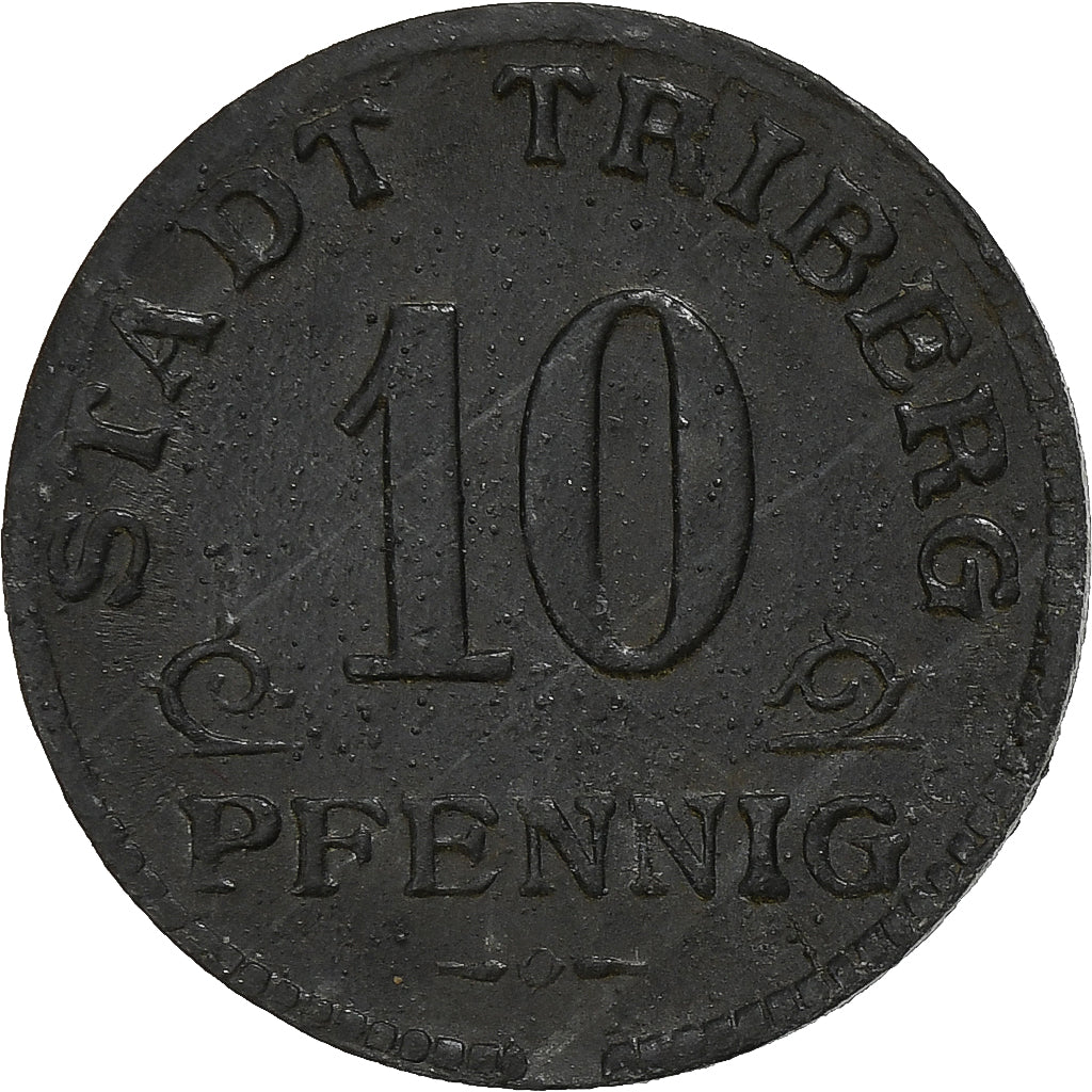 Germany, Stadt Triberg, 10 Pfennig, 1917, VF(30-35), Zinc