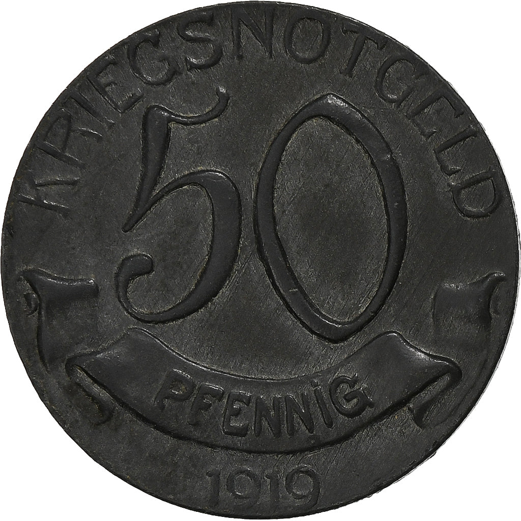 Deutschland, Stadt Wolfach, 50 Pfennig, 1919, VZ, Zinc