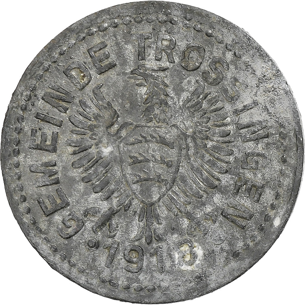 Germany, Stadt Trossingen, 10 Pfennig, 1918, EF(40-45), Zinc
