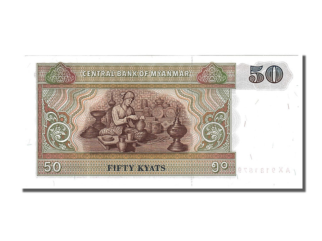 Banknote, Myanmar, 50 Kyats, 1997, UNC(65-70)