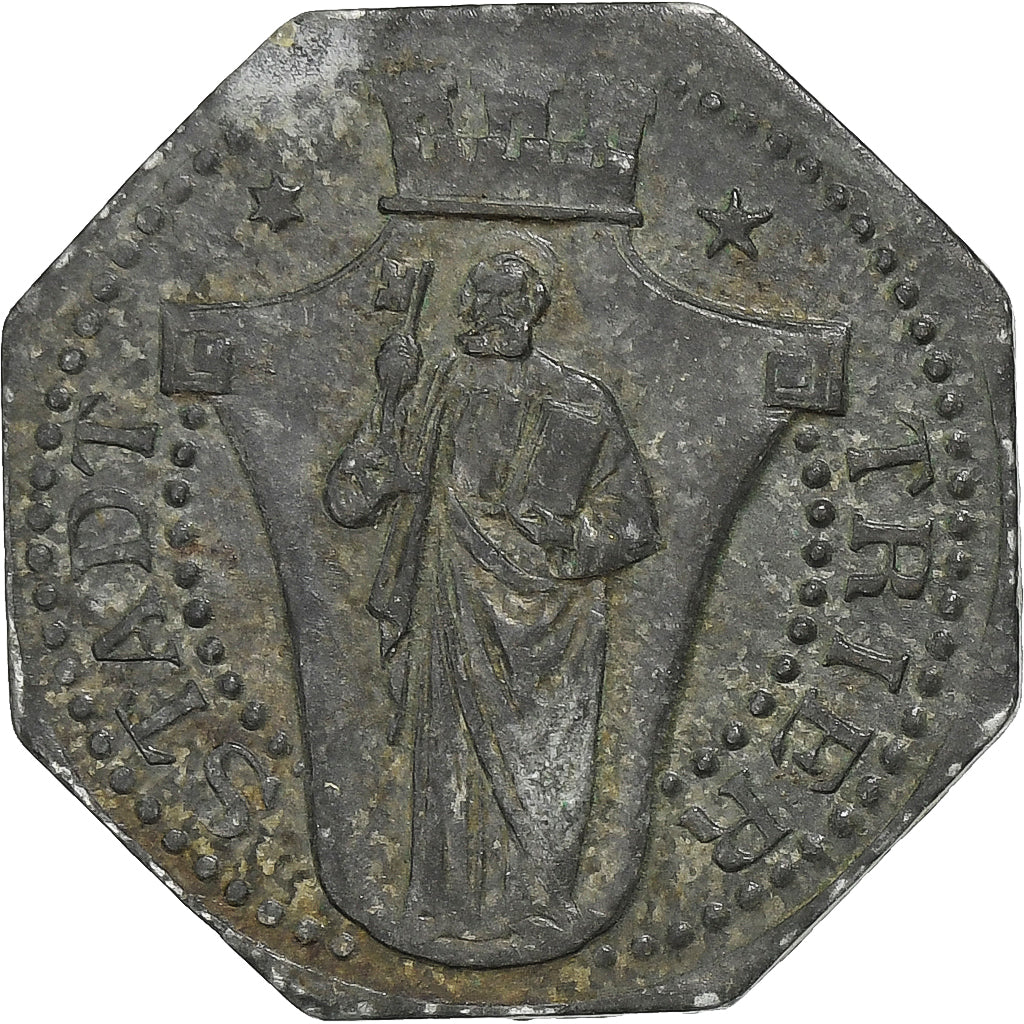 Germany, Stadt Trier, 10 Pfennig, Undated (1917), EF(40-45), Zinc