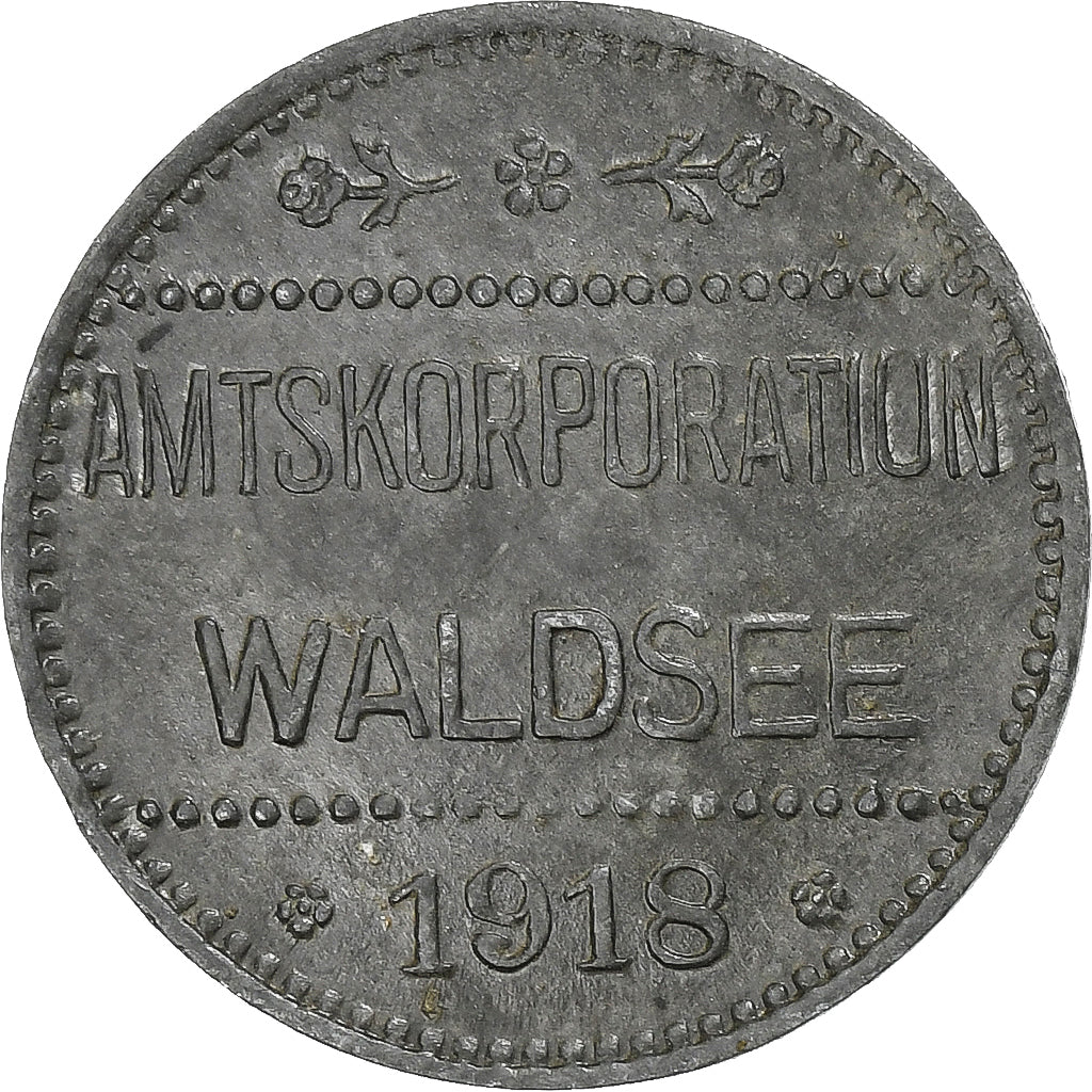 Duitsland, Stadt Waldsee, 10 Pfennig, 1918, PR, Zinc
