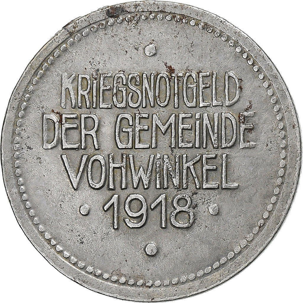 Germany, Stadt Vohwinkel, 10 Pfennig, 1918, AU(50-53), Iron