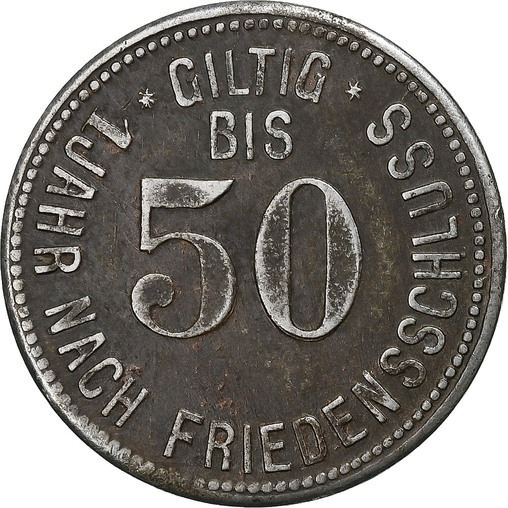 Germania, Stadt Uffenheim, 50 Pfennig, undated (1920), BB+, Ferro