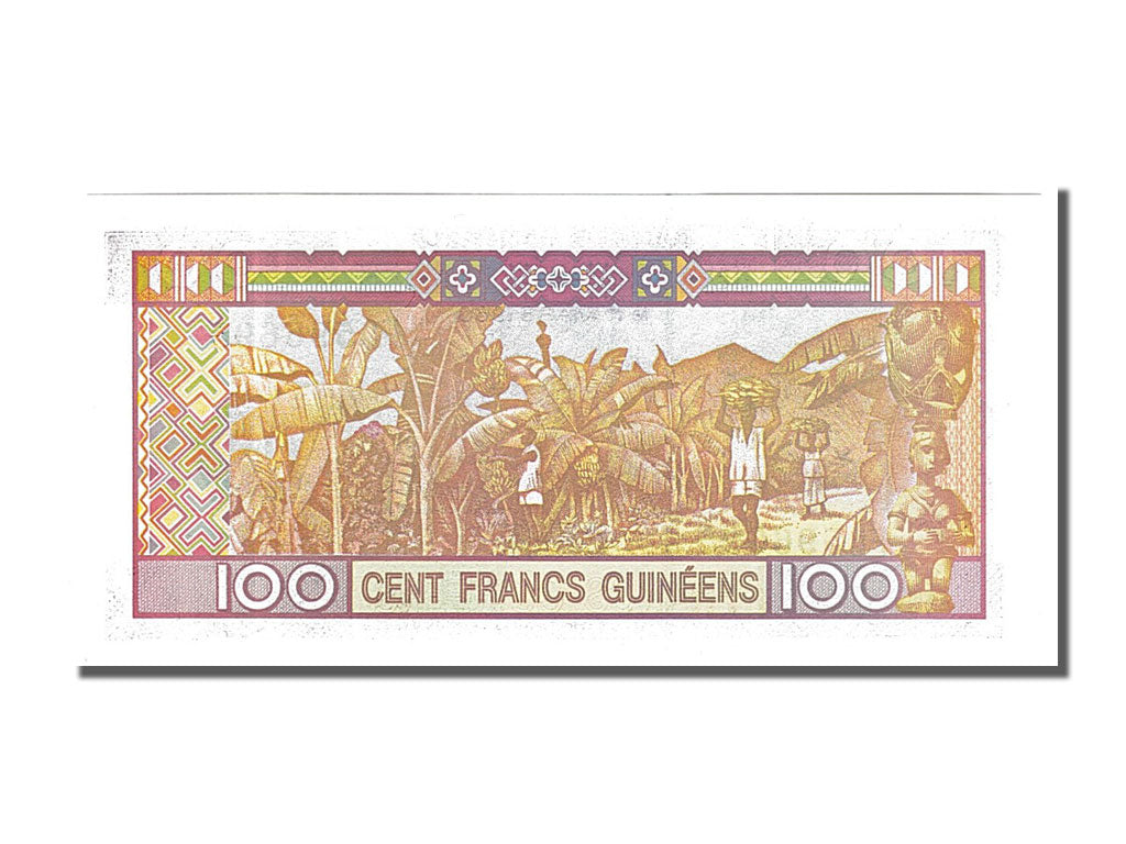 Banknot, Gwinea, 100 Francs, 1998, UNC(65-70)