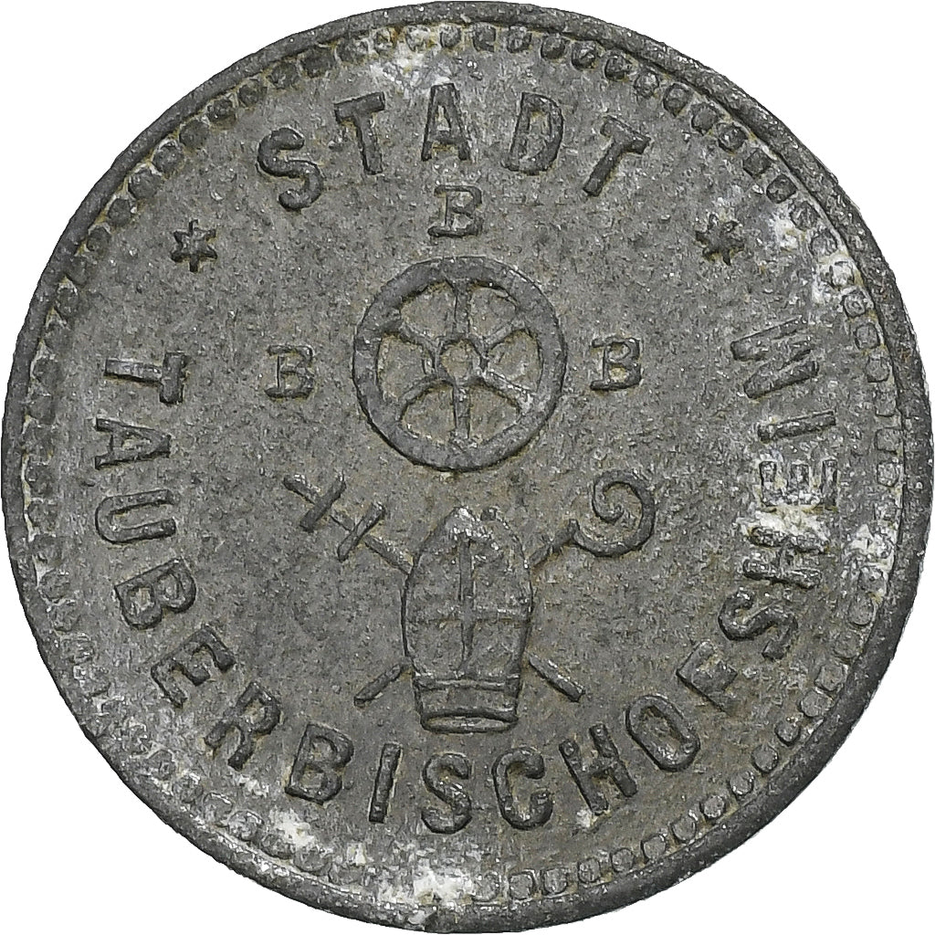 Duitsland, Stadt Tauberbischofsheim, 5 Pfennig, 1918, ZF, Zinc