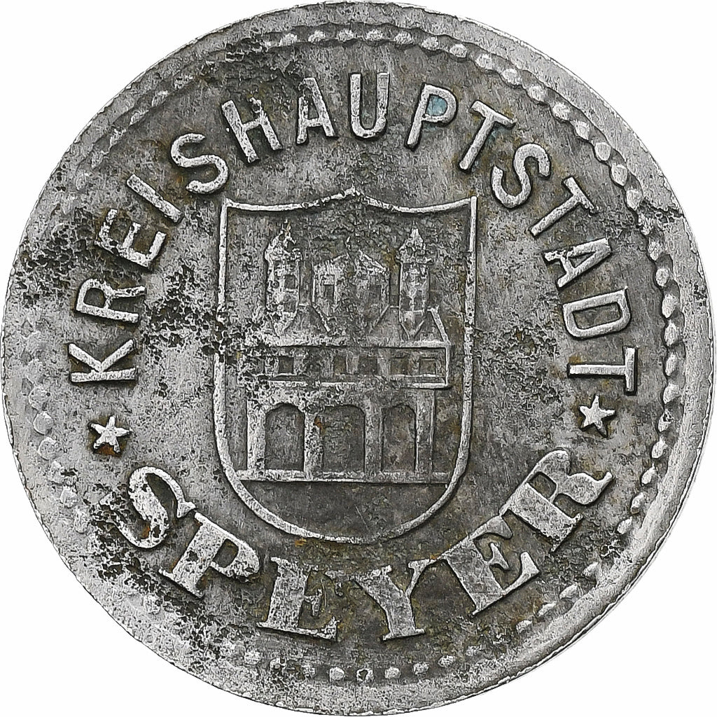 Allemagne, Stadt Speyer, 10 Pfennig, 1917, TTB, Iron