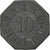 Duitsland, Stadt Straubing, 10 Pfennig, ZF, Zinc