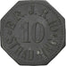 Alemanha, Stadt Straubing, 10 Pfennig, EF(40-45), Zinco