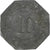 Duitsland, Stadt Straubing, 10 Pfennig, ZF, Zinc