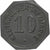 Duitsland, Stadt Regensburg, 10 Pfennig, Undated (1917), PR, Zinc