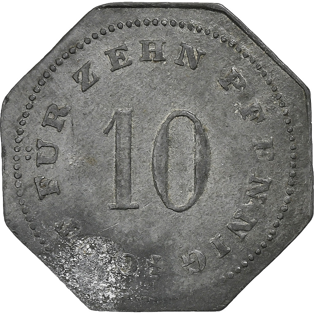 Germany, Stadt Bad Tölz, 10 Pfennig, 1917, EF(40-45), Zinc