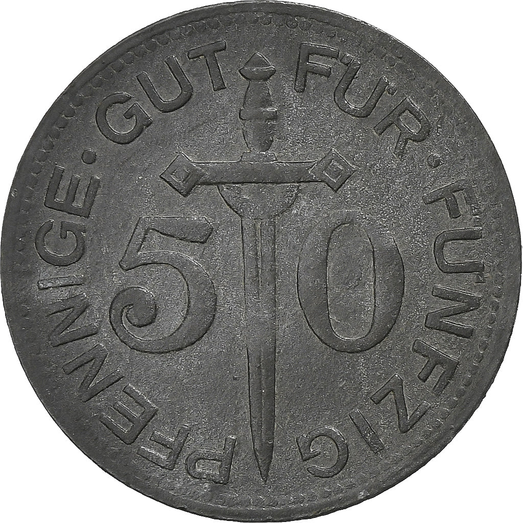 Duitsland, Stadt Solingen, 50 Pfennig, 1917, ZF+, Zinc