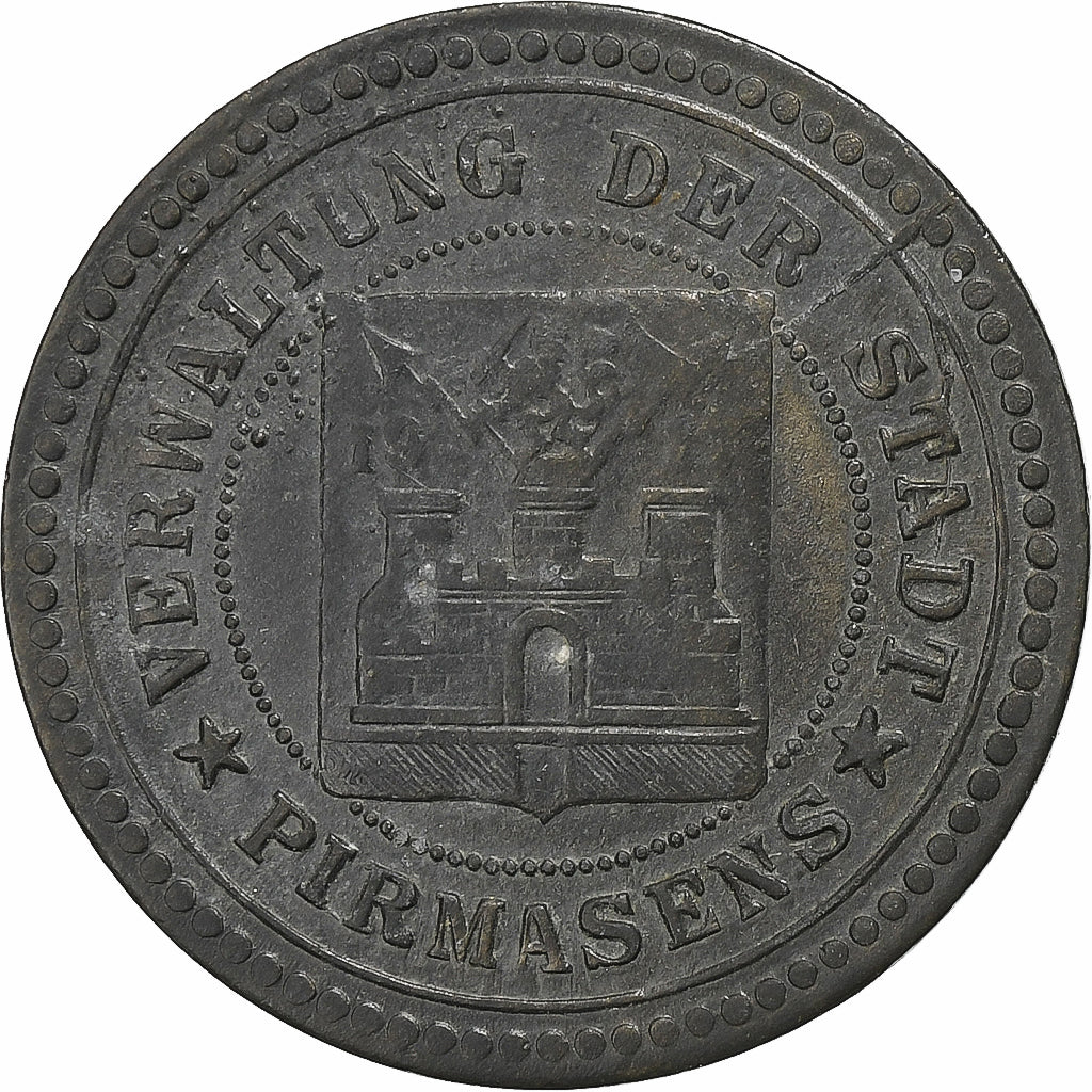 Alemanha, Stadt Pirmasens, 50 Pfennig, 1917, AU(50-53), Zinco