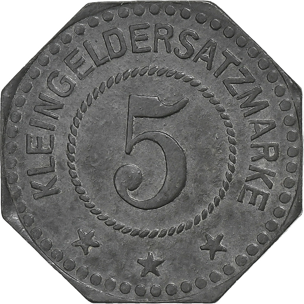 Duitsland, Stadt Pirmasens, 5 Pfennig, 1917, PR, Zinc