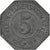 Alemanha, Stadt Pirmasens, 5 Pfennig, 1917, AU(55-58), Zinco