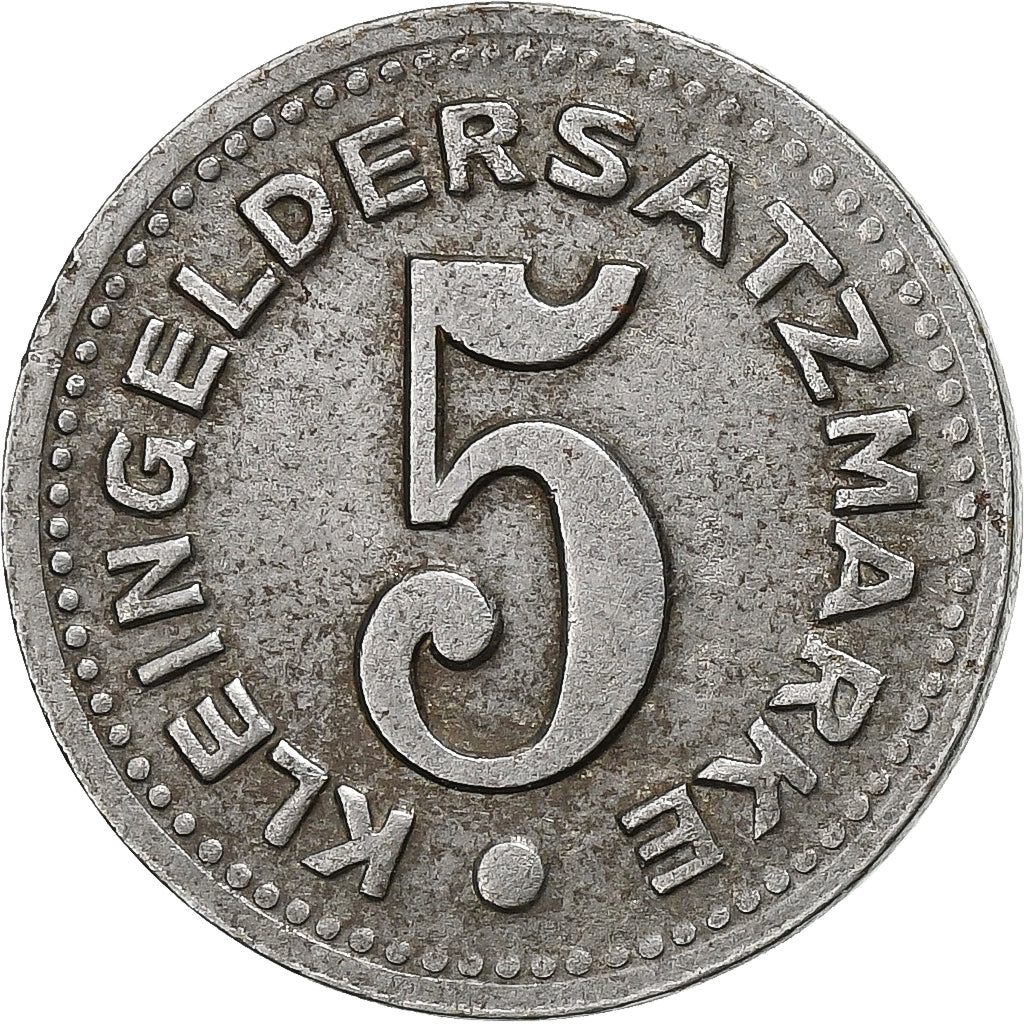 Germania, Stadt Pirmasens, 5 Pfennig, 1919, BB+, Ferro