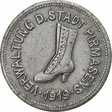 Deutschland, Stadt Pirmasens, 10 Pfennig, 1919, SS+, Iron