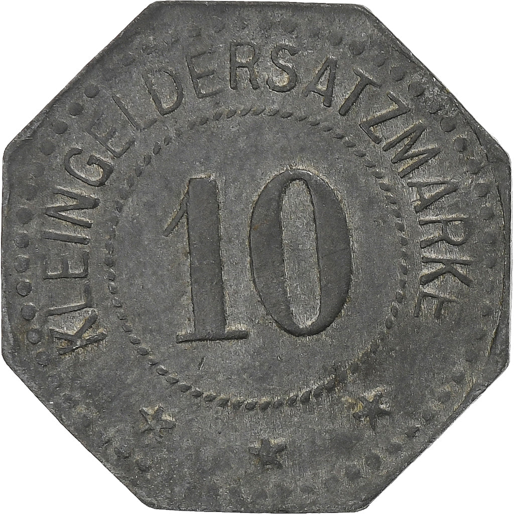 Deutschland, Stadt Hayingen, 10 Pfennig, SS, Zinc