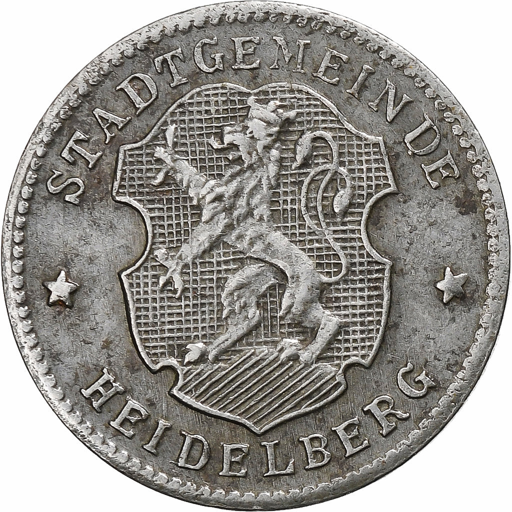 Deutschland, Stadt Heidelberg, 10 Pfennig, Undated (1919-1920), SS+, Iron