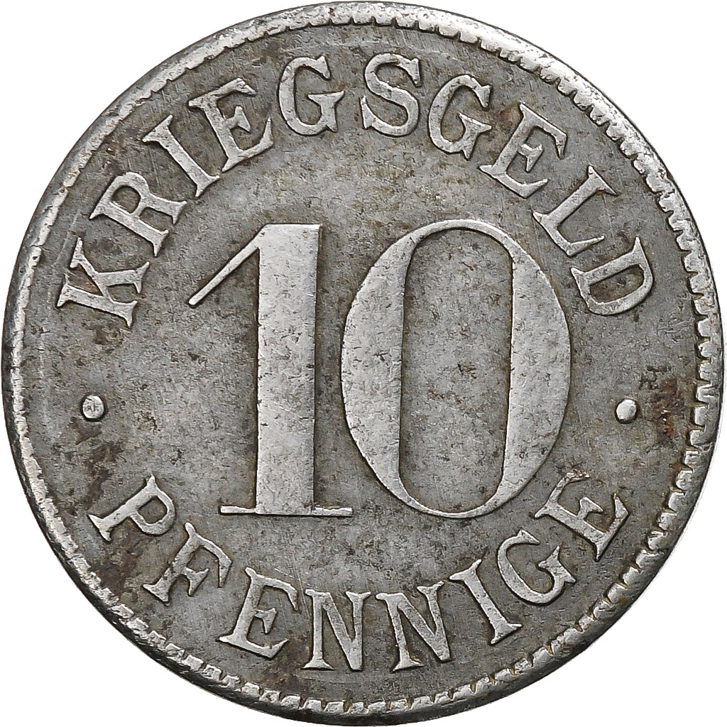 Deutschland, Stadt Heidelberg, 10 Pfennig, Undated (1919-1920), SS+, Iron