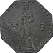 Germania, Stadt Heilbronn, 50 Pfennig, 1918, BB+, Zinco