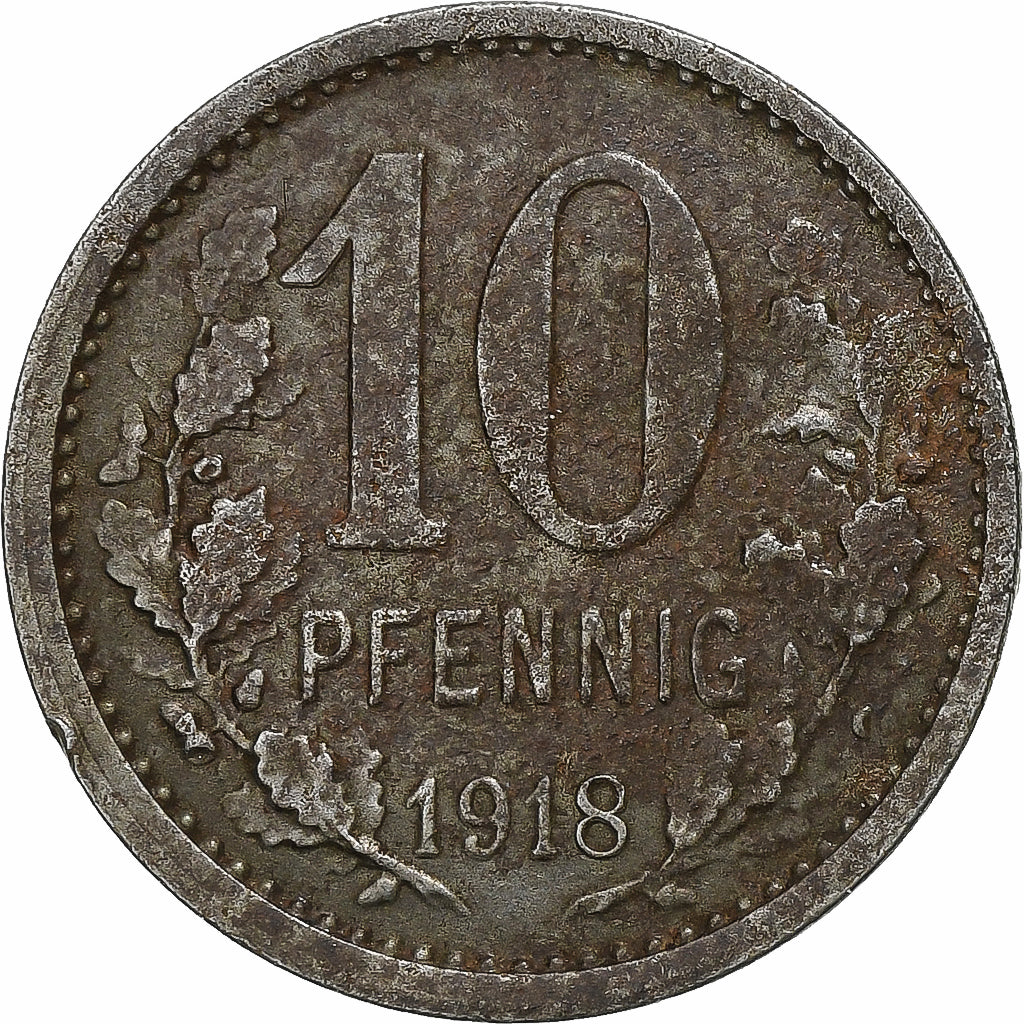 Duitsland, Stadt Iserlohn, 10 Pfennig, 1918, ZF, Iron