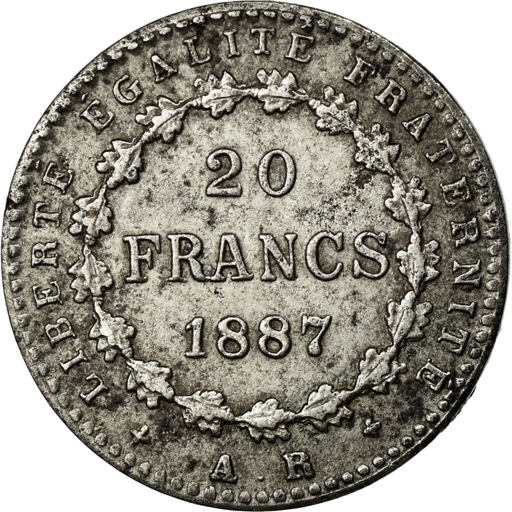 France, Token, 1887, EF(40-45), Iron