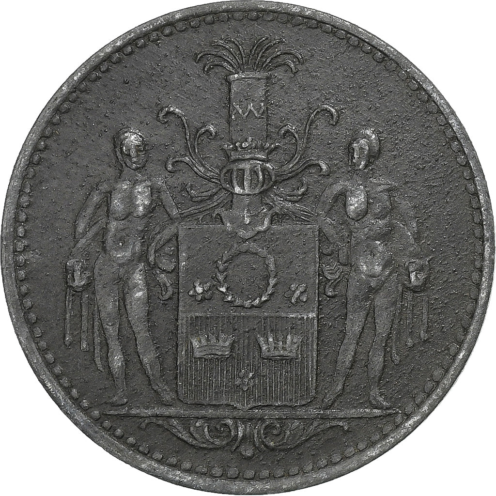 Germania, Stadt Kronach, 50 Pfennig, 1917, BB, Zinco