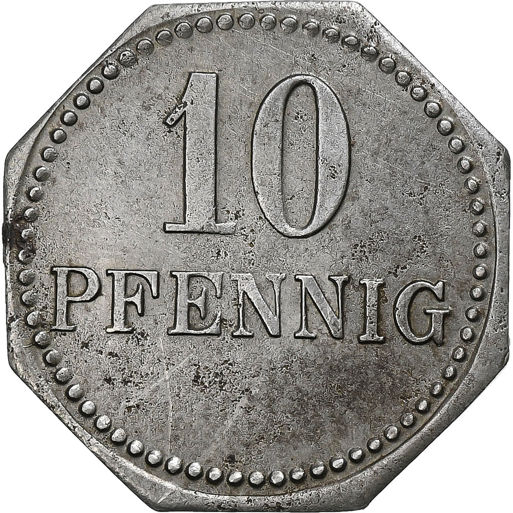 Deutschland, Stadt Langenschwalbach, 10 Pfennig, 1918, SS, Iron