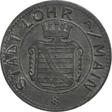 Duitsland, Stadt Lohr am Main, 10 Pfennig, 1919, ZF+, Zinc