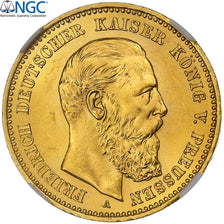 Kingdom of Prussia, Friedrich III, 10 Mark, 1888, Berlin, Gold, NGC, MS63