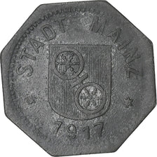 Niemcy, Stadt Mainz, 10 Pfennig, 1917, VF(30-35), Cynk