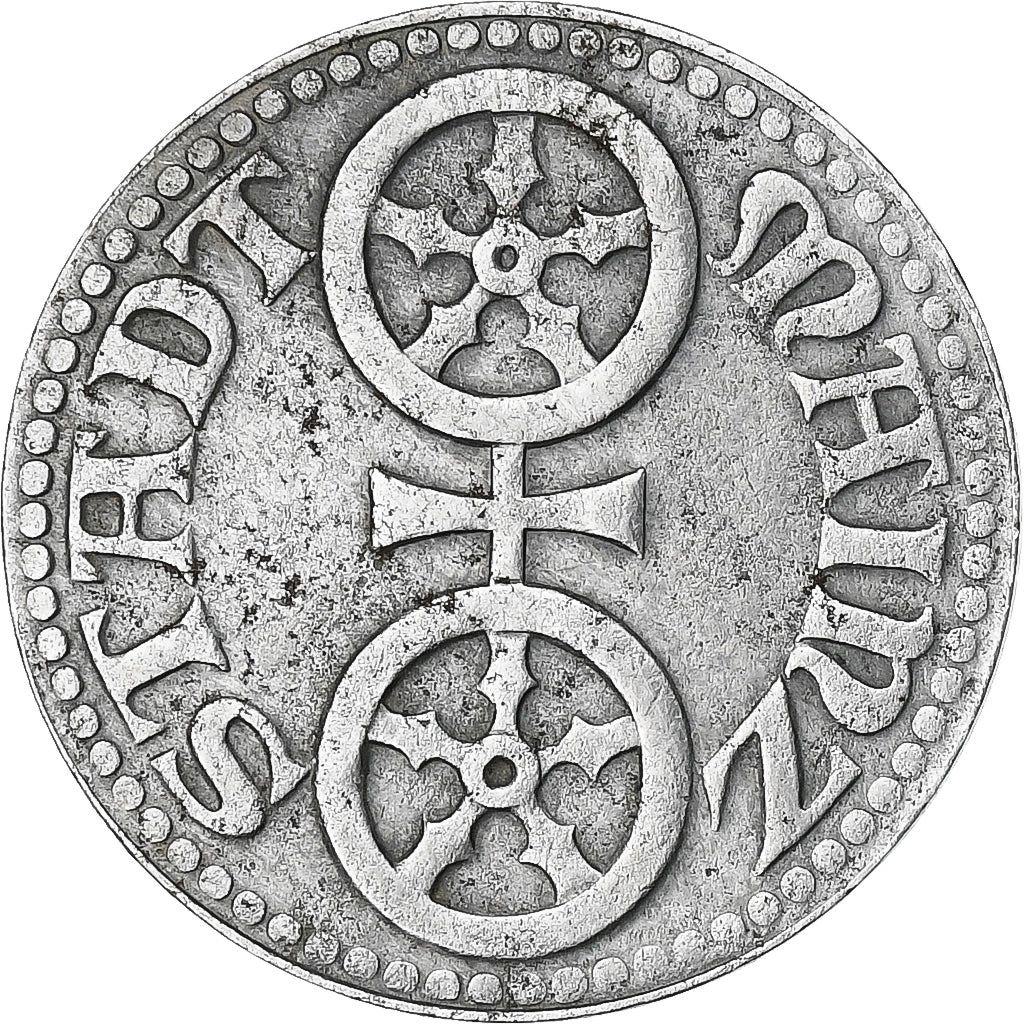 Germany, Stadt Mainz, 10 Pfennig, 1918, EF(40-45), Iron
