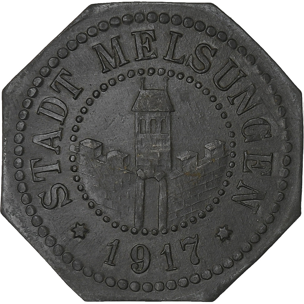 Alemania, Stadt Melsungen, 50 Pfennig, 1917, MBC+, Cinc
