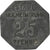 Deutschland, Stadt Mülheim an der Ruhr, 25 Pfennig, 1917, S+, Zinc