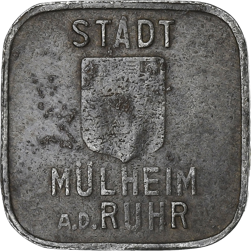 Germany, Stadt Mülheim an der Ruhr, 50 Pfennig, 1920, VF(30-35), Iron