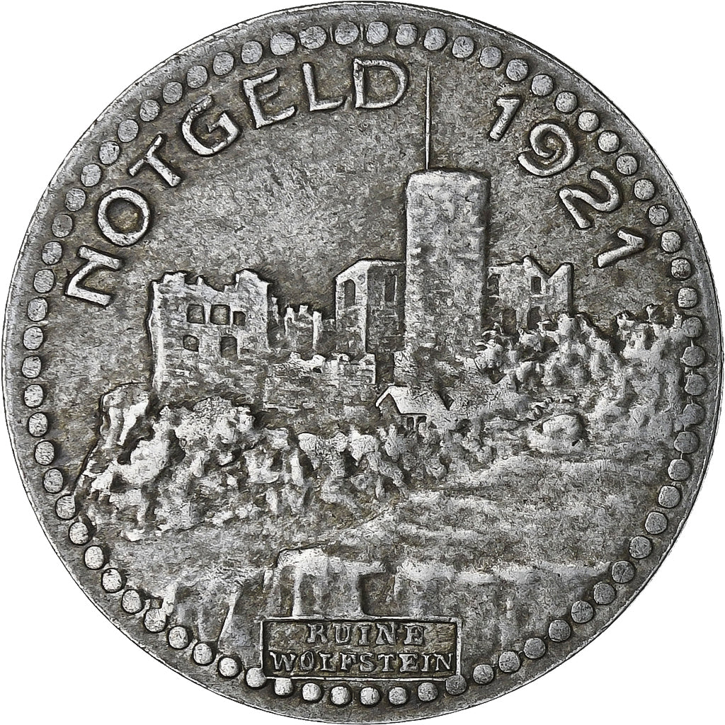 Alemanha, Stadt Neumarkt i.d.Opf., 50 Pfennig, 1921, AU(50-53), Ferro