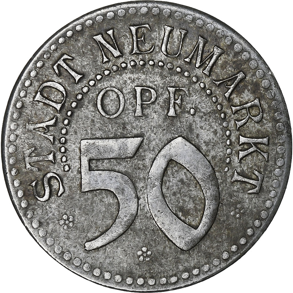 Alemanha, Stadt Neumarkt i.d.Opf., 50 Pfennig, 1921, AU(50-53), Ferro